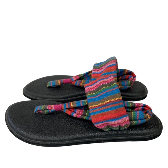 Sanuk Cabaret Kauai Blanket Yoga Sling Burst Prints Sandals 1091531 Size 7 - Picture 3 of 7